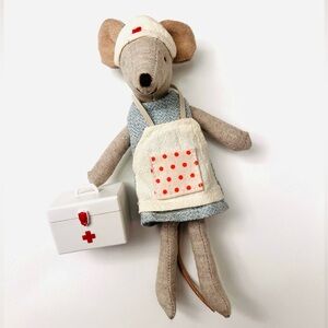 White Miniature First Aid Box with accessories